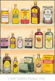 Watkins 1936 Product Line